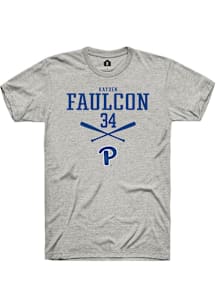 Kayden Faulcon  Pitt Panthers Ash Rally NIL Sport Icon Short Sleeve T Shirt