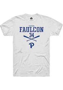 Kayden Faulcon  Pitt Panthers White Rally NIL Sport Icon Short Sleeve T Shirt