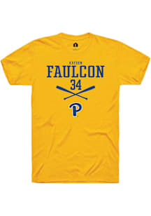 Kayden Faulcon  Pitt Panthers Gold Rally NIL Sport Icon Short Sleeve T Shirt