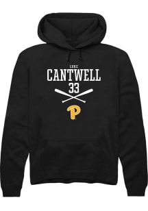 Luke Cantwell Rally Mens Black Pitt Panthers NIL Sport Icon Hooded Sweatshirt