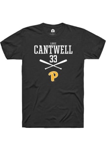 Luke Cantwell Black Pitt Panthers NIL Sport Icon Short Sleeve T Shirt