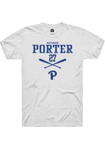 Matthew Porter White Pitt Panthers NIL Sport Icon Short Sleeve T Shirt