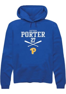 Matthew Porter Rally Mens Blue Pitt Panthers NIL Sport Icon Hooded Sweatshirt