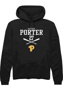 Matthew Porter Rally Mens Black Pitt Panthers NIL Sport Icon Hooded Sweatshirt