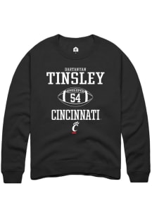 Dartanyan Tinsley  Rally Cincinnati Bearcats Mens Black NIL Sport Icon Long Sleeve Crew Sweatshi..