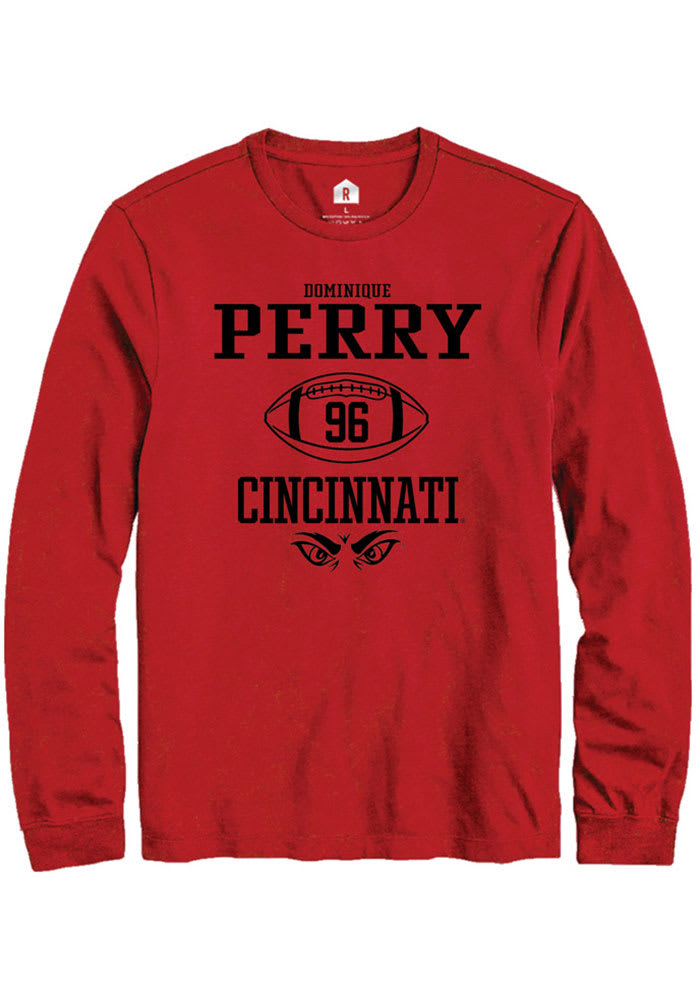 Dominique Perry Cincinnati Bearcats Red Rally NIL Sport Icon Long Sleeve T Shirt