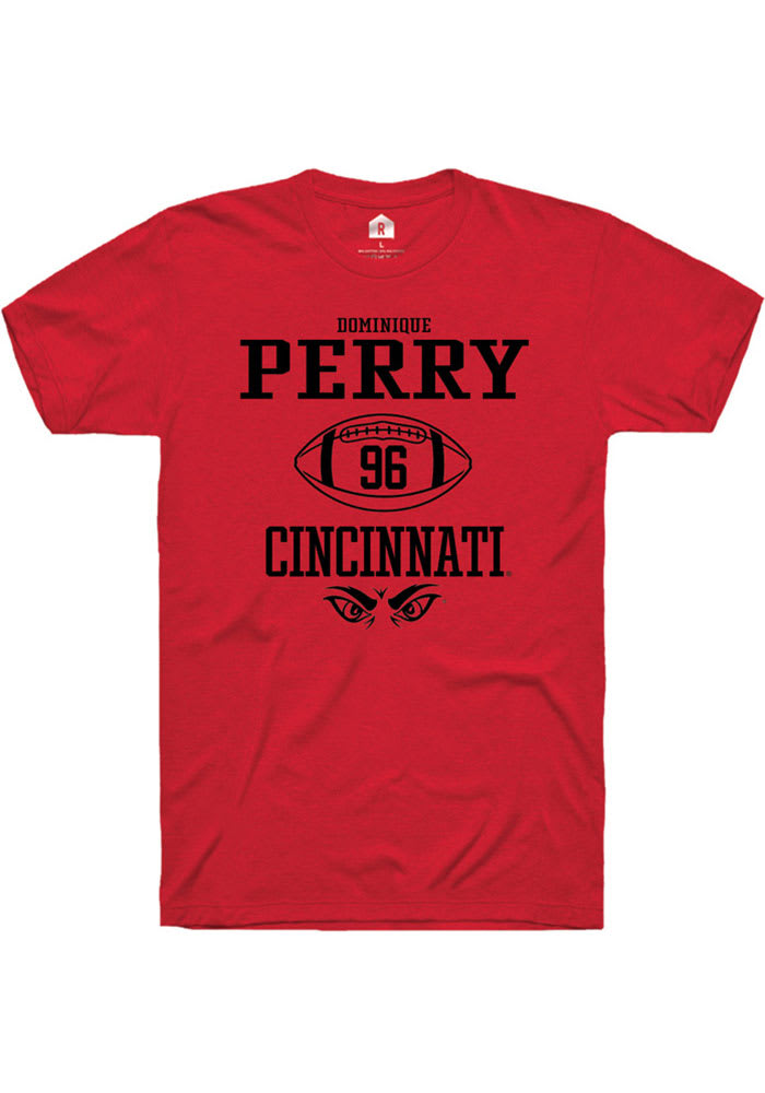 Dominique Perry Cincinnati Bearcats Red Rally NIL Sport Icon Short Sleeve T Shirt