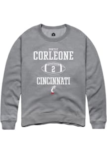 Dontay Corleone  Rally Cincinnati Bearcats Mens Graphite NIL Sport Icon Long Sleeve Crew Sweatsh..