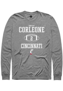 Dontay Corleone  Cincinnati Bearcats Graphite Rally NIL Sport Icon Long Sleeve T Shirt