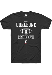 Dontay Corleone  Cincinnati Bearcats Black Rally NIL Sport Icon Short Sleeve T Shirt