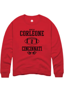 Dontay Corleone  Rally Cincinnati Bearcats Mens Red NIL Sport Icon Long Sleeve Crew Sweatshirt