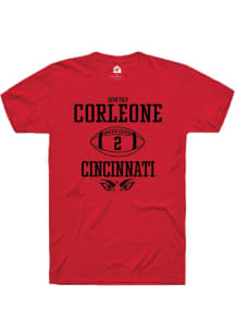 Dontay Corleone  Cincinnati Bearcats Red Rally NIL Sport Icon Short Sleeve T Shirt