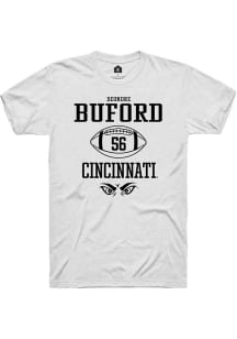 Deondre Buford White Cincinnati Bearcats NIL Sport Icon Short Sleeve T Shirt