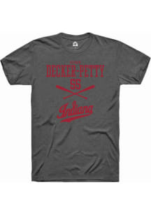 Aydan Decker-Petty Dark Grey Indiana Hoosiers NIL Sport Icon Short Sleeve T Shirt