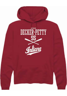 Aydan Decker-Petty Rally Mens Red Indiana Hoosiers NIL Sport Icon Hooded Sweatshirt