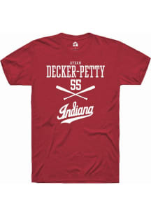 Aydan Decker-Petty Red Indiana Hoosiers NIL Sport Icon Short Sleeve T Shirt