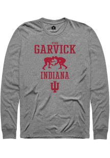 Ryan Garvick Rally Mens Graphite Indiana Hoosiers NIL Sport Icon Tee