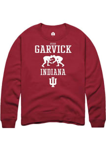 Ryan Garvick Rally Mens Red Indiana Hoosiers NIL Sport Icon Crew Sweatshirt