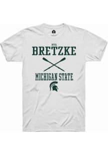 Mya Bretzke White Michigan State Spartans NIL Sport Icon Short Sleeve T Shirt