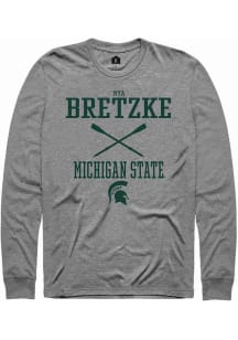 Mya Bretzke Rally Mens Graphite Michigan State Spartans NIL Sport Icon Tee