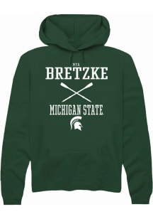 Mya Bretzke Rally Mens Green Michigan State Spartans NIL Sport Icon Hooded Sweatshirt