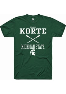Reagan Korte Green Michigan State Spartans NIL Sport Icon Short Sleeve T Shirt