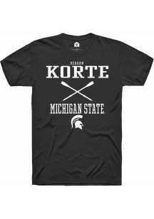 Reagan Korte Black Michigan State Spartans NIL Sport Icon Short Sleeve T Shirt