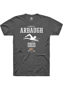 Isabella Arbaugh  Ohio Bobcats Dark Grey Rally NIL Sport Icon Short Sleeve T Shirt