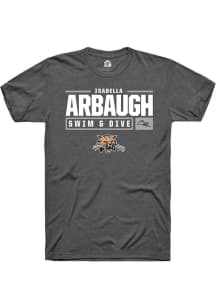 Isabella Arbaugh  Ohio Bobcats Dark Grey Rally NIL Stacked Box Short Sleeve T Shirt