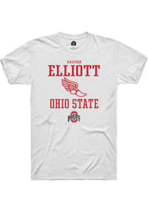 Aaliyah Elliott White Ohio State Buckeyes NIL Sport Icon Short Sleeve T Shirt