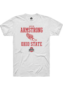 Adylin Armstrong White Ohio State Buckeyes NIL Sport Icon Short Sleeve T Shirt
