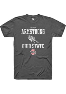 Adylin Armstrong Dark Grey Ohio State Buckeyes NIL Sport Icon Short Sleeve T Shirt