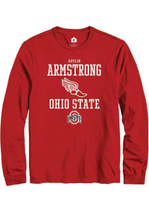 Adylin Armstrong Rally Mens Red Ohio State Buckeyes NIL Sport Icon Tee