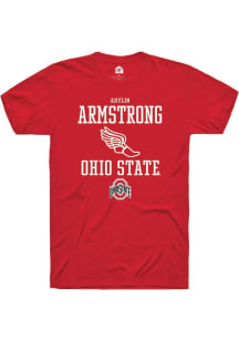 Adylin Armstrong Red Ohio State Buckeyes NIL Sport Icon Short Sleeve T Shirt