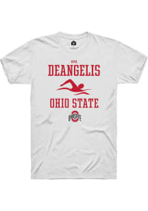 Ava DeAngelis White Ohio State Buckeyes NIL Sport Icon Short Sleeve T Shirt