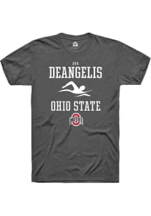 Ava DeAngelis Dark Grey Ohio State Buckeyes NIL Sport Icon Short Sleeve T Shirt