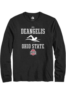 Ava DeAngelis Rally Mens Black Ohio State Buckeyes NIL Sport Icon Tee