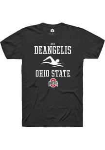 Ava DeAngelis Black Ohio State Buckeyes NIL Sport Icon Short Sleeve T Shirt