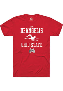 Ava DeAngelis Red Ohio State Buckeyes NIL Sport Icon Short Sleeve T Shirt