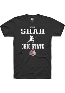 Ayush Shah Black Ohio State Buckeyes NIL Sport Icon Short Sleeve T Shirt