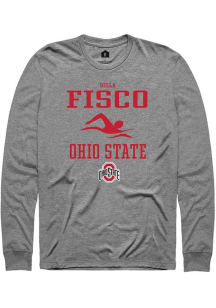 Bella Fisco Rally Mens Graphite Ohio State Buckeyes NIL Sport Icon Tee