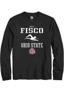 Bella Fisco Rally Mens Black Ohio State Buckeyes NIL Sport Icon Tee