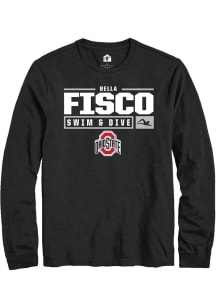 Bella Fisco Rally Mens Black Ohio State Buckeyes NIL Stacked Box Tee