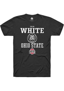 Colin White Black Ohio State Buckeyes NIL Sport Icon Short Sleeve T Shirt