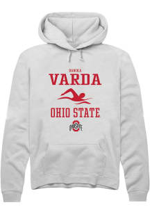 Danika Varda Rally Mens White Ohio State Buckeyes NIL Sport Icon Hooded Sweatshirt