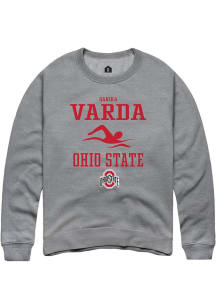 Danika Varda Rally Mens Graphite Ohio State Buckeyes NIL Sport Icon Crew Sweatshirt