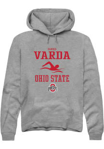 Danika Varda Rally Mens Graphite Ohio State Buckeyes NIL Sport Icon Hooded Sweatshirt