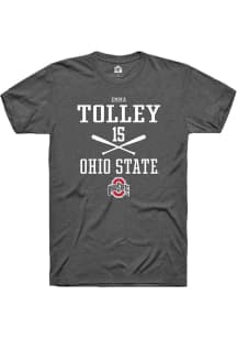 Emma Tolley Dark Grey Ohio State Buckeyes NIL Sport Icon Short Sleeve T Shirt