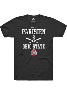 Hadley Parisien Black Ohio State Buckeyes NIL Sport Icon Short Sleeve T Shirt