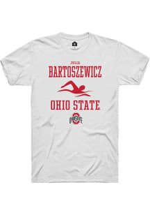 Julia Bartoszewicz White Ohio State Buckeyes NIL Sport Icon Short Sleeve T Shirt